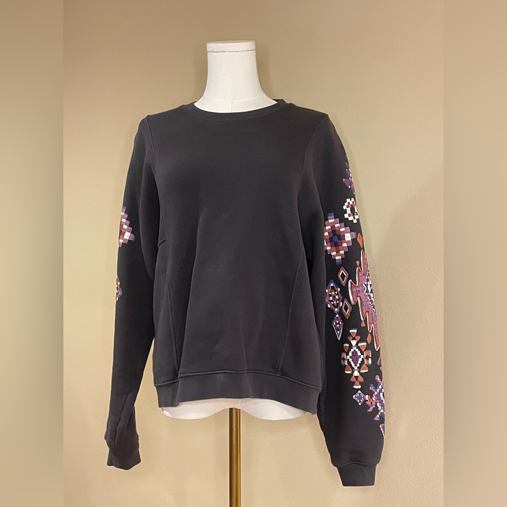 Hartford Black Sweatshirt with Colorful Embroidery